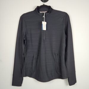 Tommy Bahama Jacquard Active Shirt Textured Golf Tennis Running Gym Zip - Small